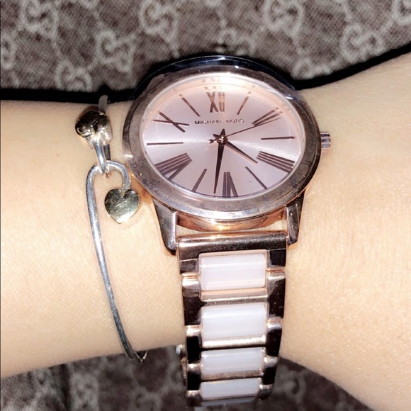 Authentic mk ?rose ? gold watch ...